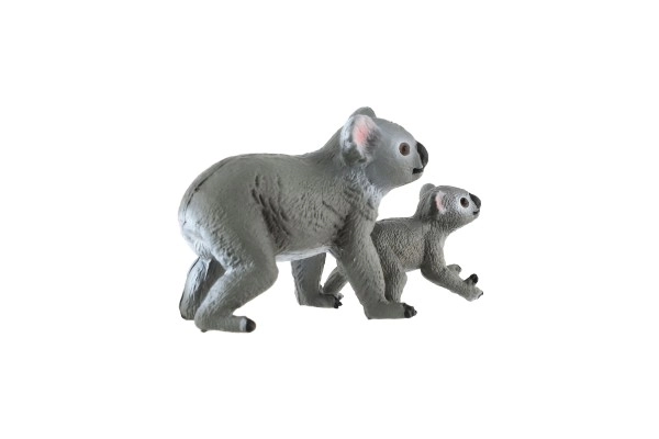 Koala plišana 2ks, mama i mladunče, plastične figure 4-6cm u vrećici