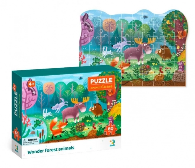 DODO Puzzle Životinje: Čudesne šumske životinje 60 komada