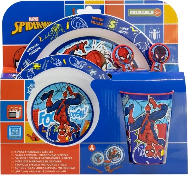Dječji set za jelo 5u1 Spiderman