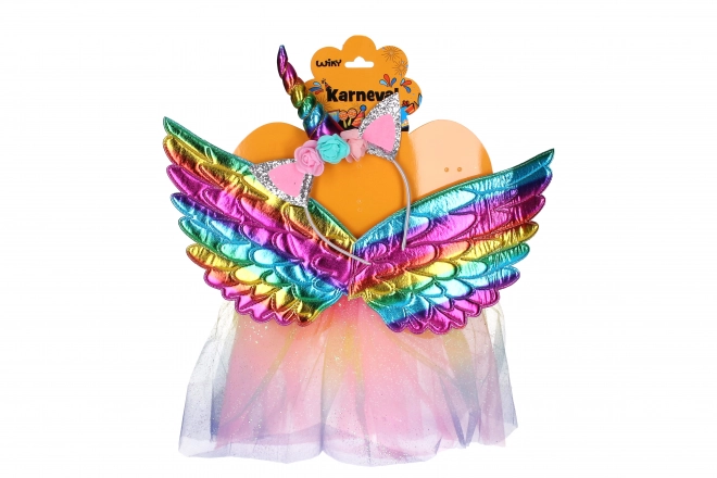 Set karneval - šareni jednorog
