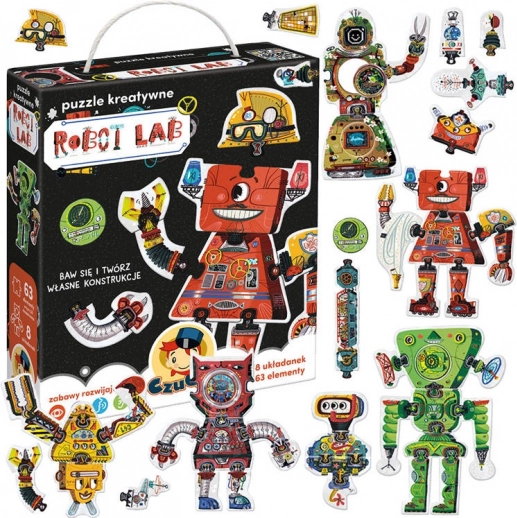 kreativna slagalica 63 dijelova – robot lab