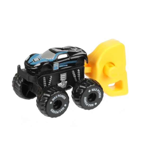 Auto terensko mini sa starterom plast 4cm u plastičnom jajetu 5x10cm 12ks u kutiji