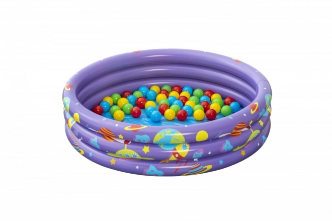 Intergalaktički napuhavajući bazen s lopticama 1,02 m x 25 cm