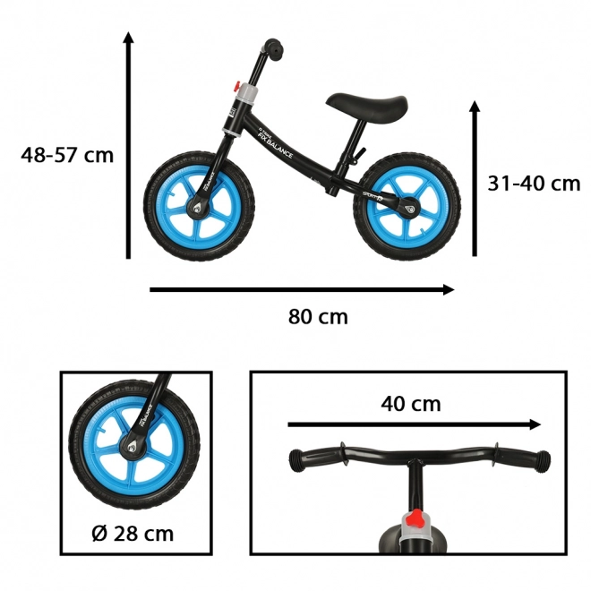 Dječji bicikl - guralica Trike Fix Balance – crna