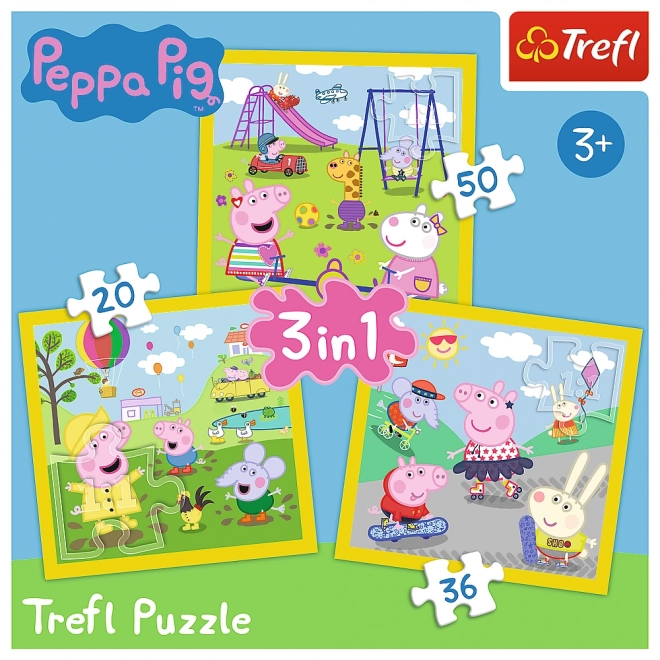 Puzzle 3u1 - Prase Peppa