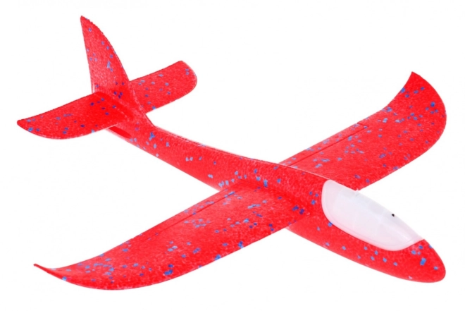Polistirenski model aviona + pokretni stabilizator + svjetla – Crveni