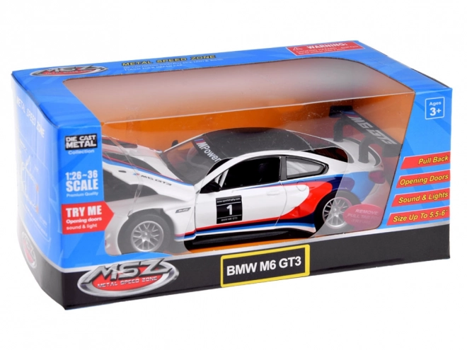 Metalni model sportskog auta BMW M6 GT3
