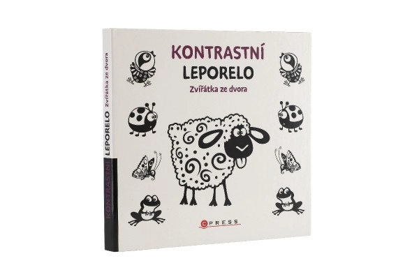 Knjiga Kontrastno Leporelo Životinje iz dvorišta 15,5x15cm 0m+
