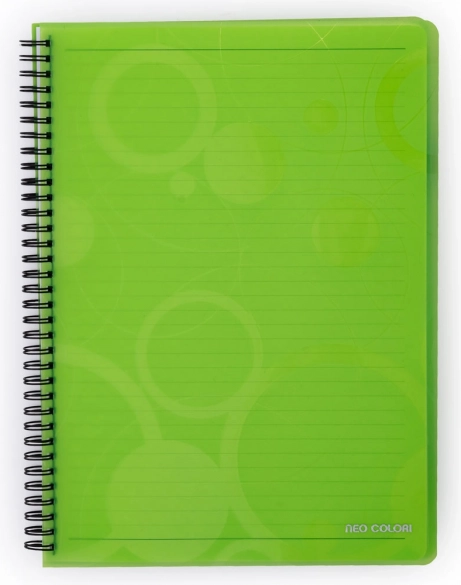 Spiralni blok A4 zeleni Neo Colori
