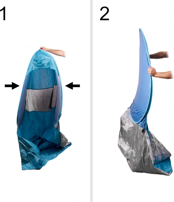 Automatski plažni šator plave boje