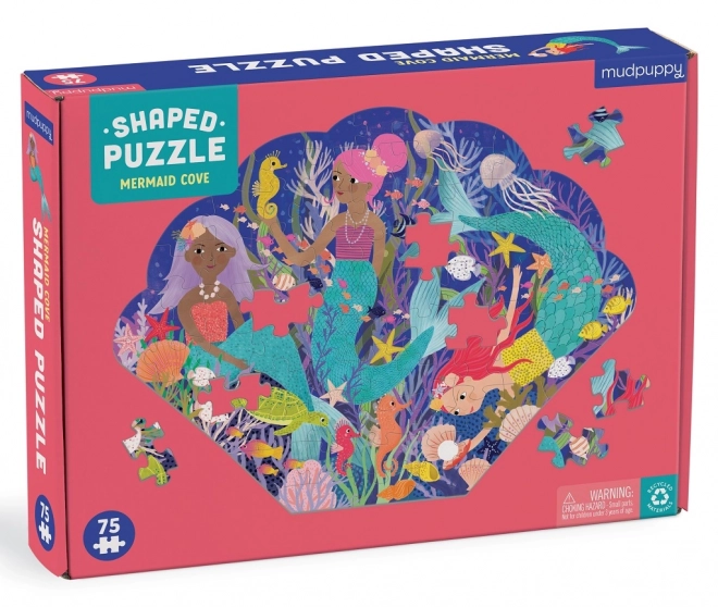 Puzzle u obliku školjke Zaljev morskih vila 75 dijelova