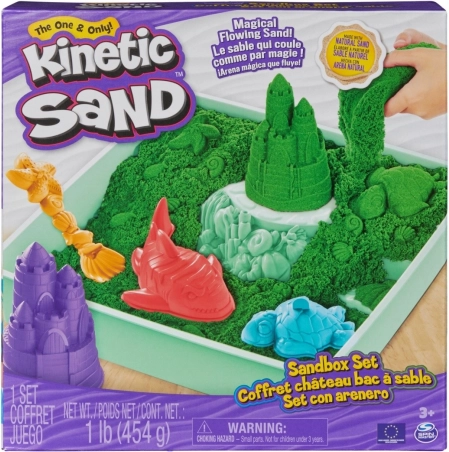 Kinetic Sand – zelena stolna pješčana set s pladnjem