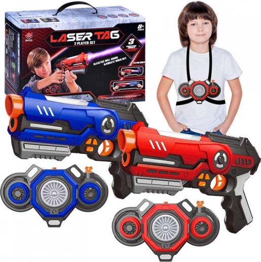 Laser tag set za 2 igrača s prslucima i svjetlosnim efektima