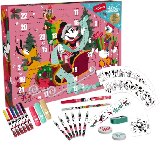 Adventski kalendar DISNEY MINNIE – kreativni set pribora za pisanje