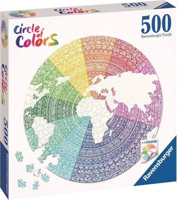 Ravensburger puzzle Mandala krug boja 500 dijelova