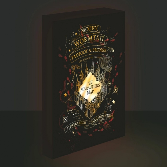 Svjetleća LED slika Harry Potter - Karta Marodera
