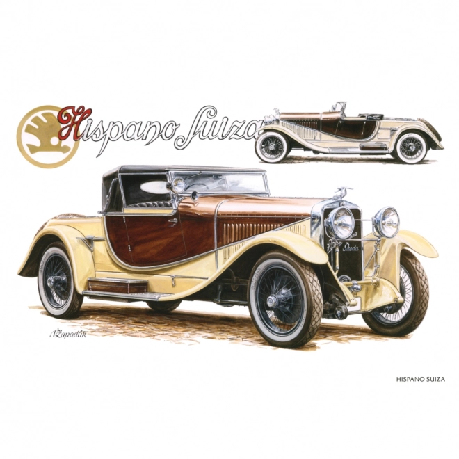 NOTIQUE Bilježnica Kalendar Klasični Automobili – Václav Zapadlík, 2025, 30 x 30 cm