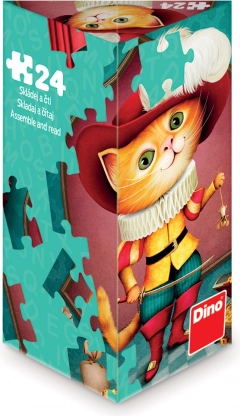 Dino puzzle Mačak u čizmama 24 dijelova