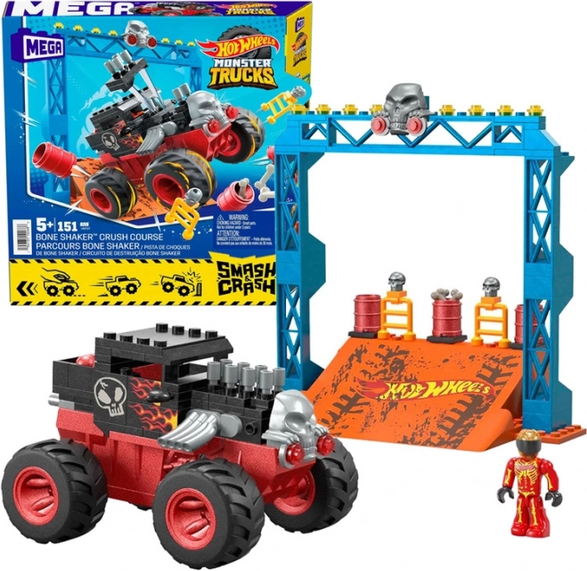 Hot Wheels Monster Truck set za slaganje 151 kom Auto + Rampa