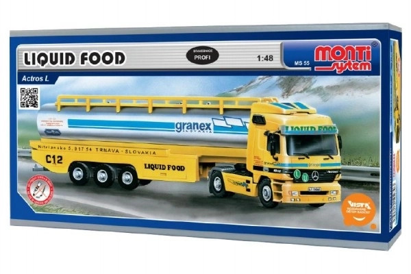 Građevni set Monti System MS 55 Tekuća Hrana Actros L-MB 1:48 u kutiji 31,5x16,5x8cm