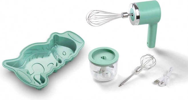 dječji mini aku set 3 u 1 – mješač, sjeckalica i dinosaurovi kalup Jata