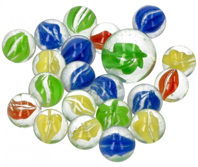 Staklene kuglice Marbles 21 kom - Mramorne kuglice