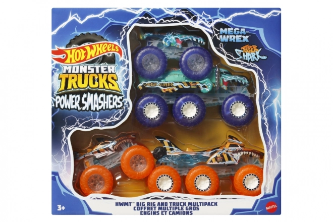Hot Wheels Monster Trucks Power Smashers set vozila