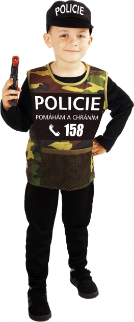 Dječji policijski kostim – eko pakiranje, veličina M