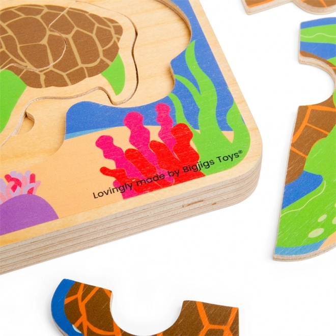 Bigjigs Toys Puzzle Životni ciklus Želve