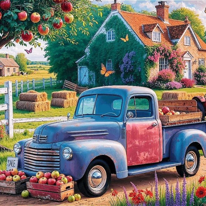 Puzzle TREFL Premium Plus Vrijeme za čaj: Farma Auto 500 Dijelova