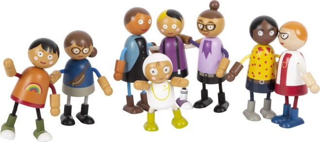 Small Foot fleksibilne lutke obitelj s djetetom