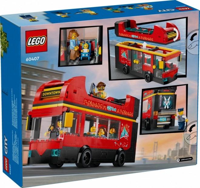 LEGO City 60407 Crveni dvospratni panoramski autobus