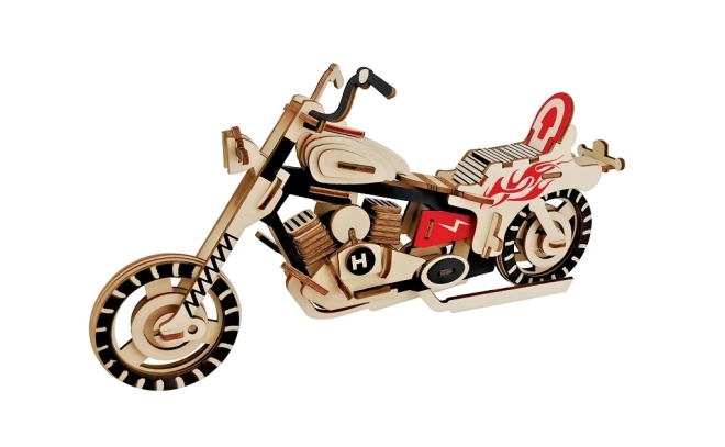 Woodcraft Drvene 3D puzzle Motocikl HD I