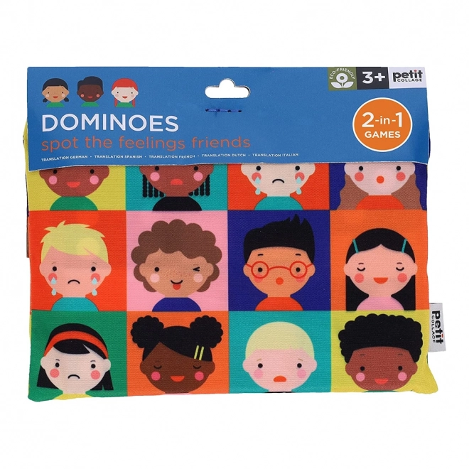 Petit Collage Domino 2u1 emocije/brojevi