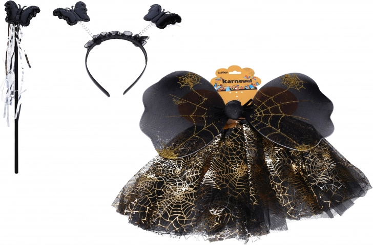 Karnevalni set leptir – crni