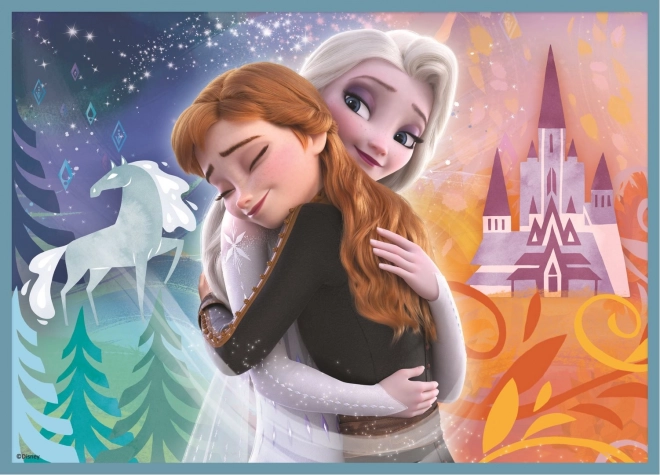 Frozen Puzzle 4u1 (12, 15, 20, 24 dijelova) - Prekrasan svijet