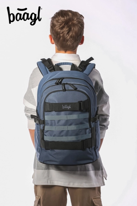 Set školskih torbi Skate Dust Blue: ruksak, pernica, sportska torba