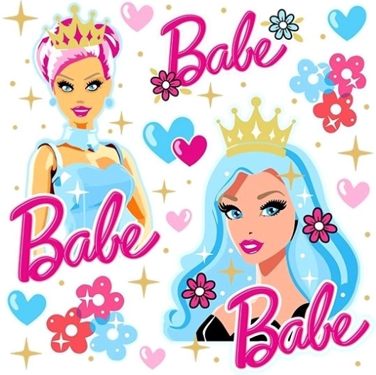 Naljepnice za peglanje princeza BABE – mali arak