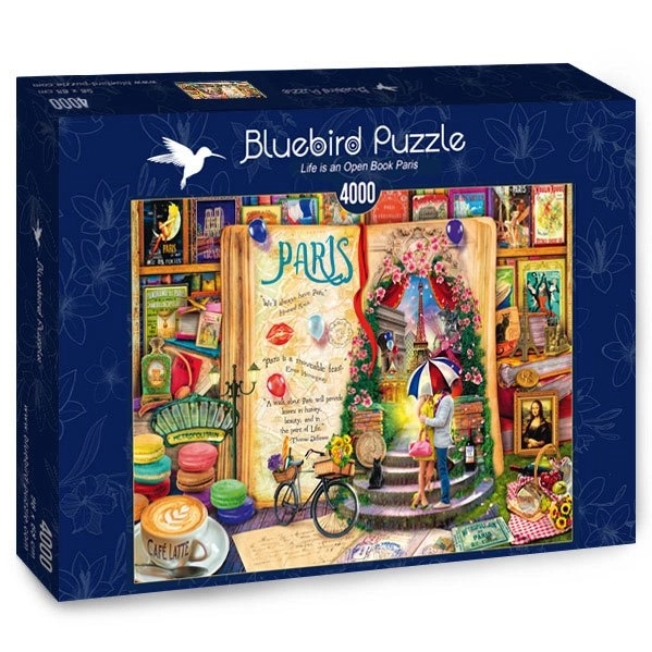Puzzle Život kao otvorena knjiga: Pariz 4000 dijelova