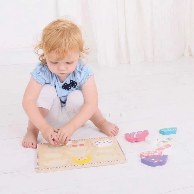 Bigjigs Baby oblačenje puzzle djevojčica