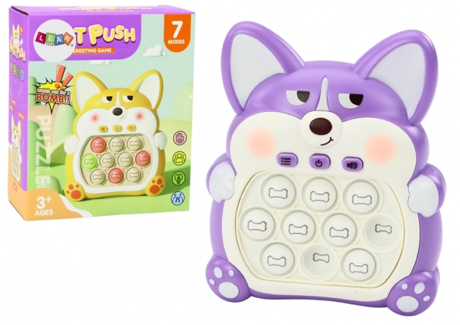 Arkadna igra Pop-It Fox za konzolu 7 načina igre Ljubičasta