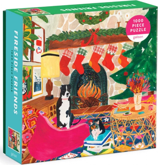 Puzzle Prijatelji kod Kamina 1000 Dijelova