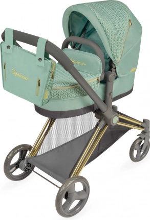Sklopiva dječja kolica za lutke 3 u 1 s torbom CAPRICCIO, 73 cm