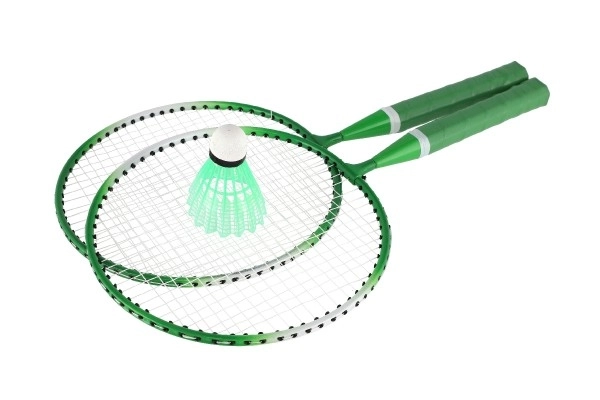 Dječji set za badminton metal/plastika s dva reketa i lopticom