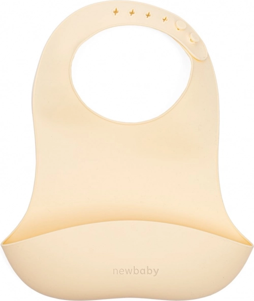 Silikonska podbradnica New Baby bež 28 cm