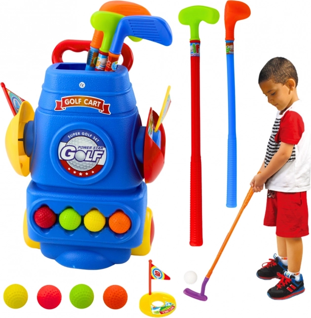 Dječji set za golf s kolicima i priborom