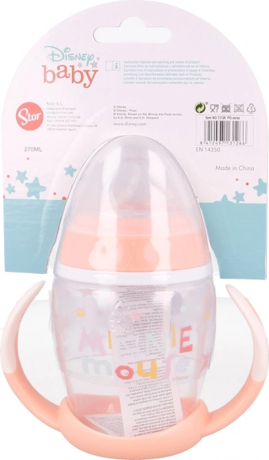 STOR Šalica s ručkama i silikonskim usnikom 270ml Minnie