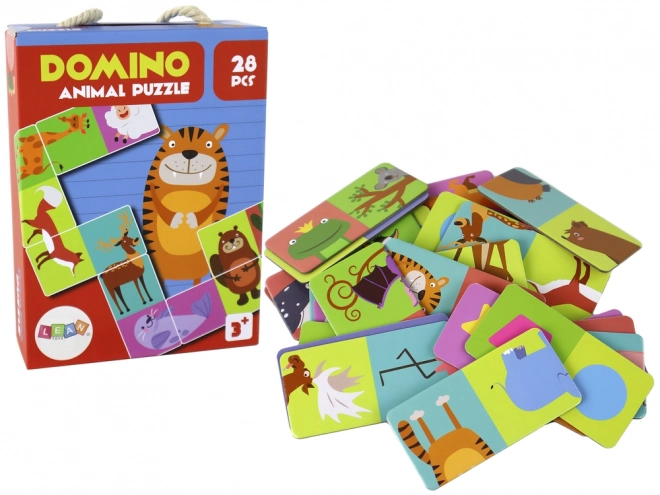 Puzzle igra Dvostrano domino Životinje - 28 komada