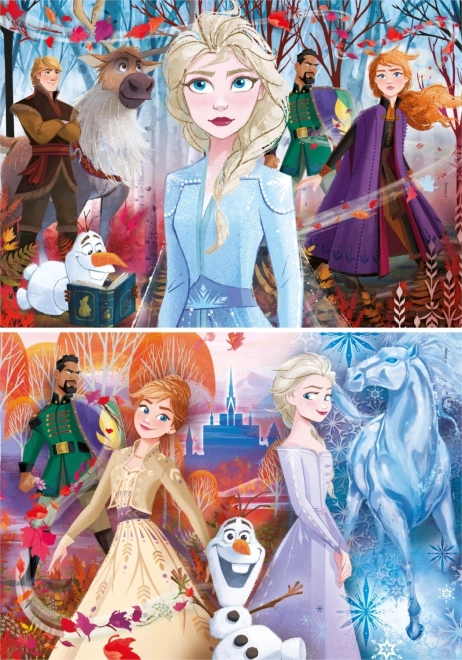 Puzzle 2x20 Super Color Snježno Kraljevstvo 2