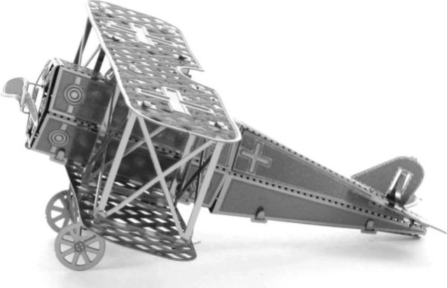 metalni 3D model dvokrilca Fokker D.VII – METAL EARTH